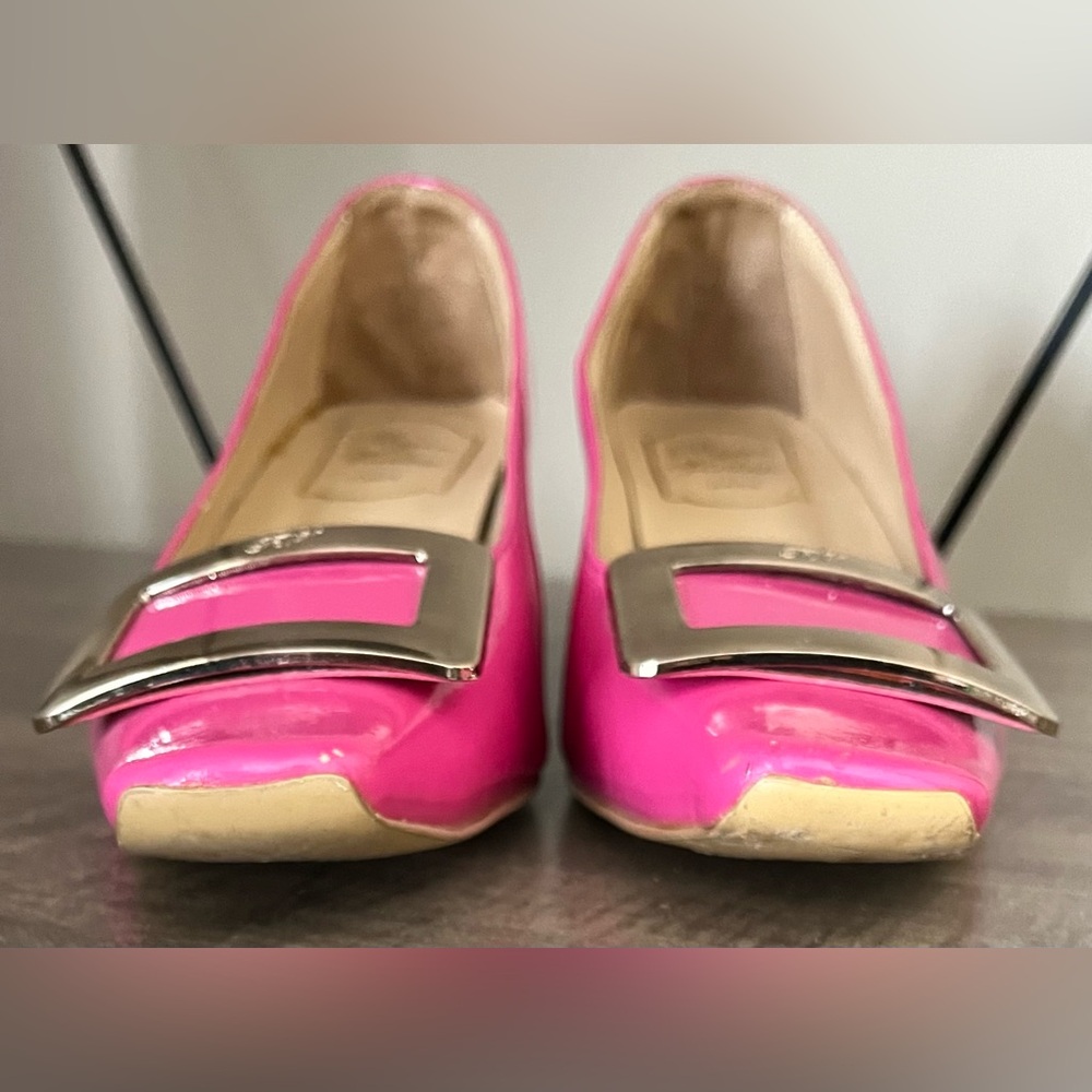 Roger Vivier Pink Patent Buckle Leather Shoes Size 38 / US 7.5 - Picture 6 of 13